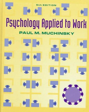 Psychology applied to work