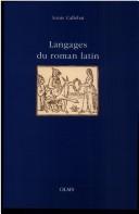 Langages du roman latin by Louis Callebat cover