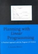 Planning with linear programming