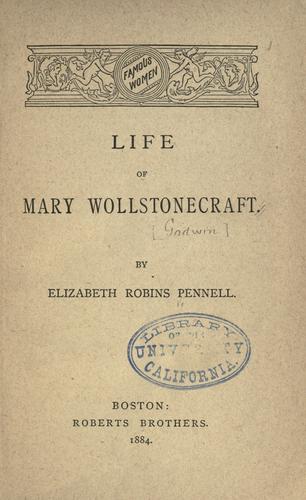 Life of Mary Wollstonecraft