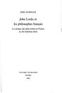John Locke et les philosophes français by Jørn Schøsler cover