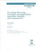 New image processing techniques and applications by R.-J Ahlers, Philippe Réfrégier cover