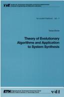 Theory of evolutionary algorithms and application to system synthesis by Tobias Blickle cover