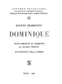 Dominique by Eugène Fromentin cover