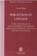 Perception et langage by Chantal Dupas cover