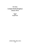 Lexique Dendi, Songhay by Petr Zima cover