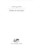 Evolution du sonnet français by André Gendre cover