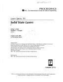 Solid state lasers