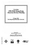 1996 IEEE Hong Kong Electron Devices Meeting