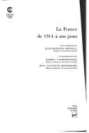 La France de 1914 à nos jours by Jean-François Sirinelli, Jean Vavasseur-Desperriers cover