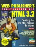 Web publisher's construction kit with HTML 3.2