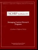 Managing contract research programs