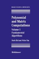 Polynomial and matrix computations