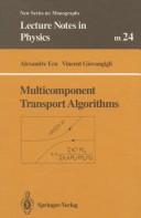 Multicomponent transport algorithms