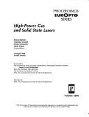 High-power gas and solid state lasers