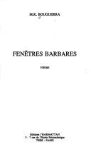 Fenêtres barbares by M. K. Bouguerra cover