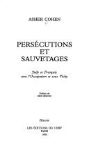 Persécutions et sauvetages by Asher Cohen cover
