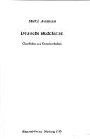 Deutsche Buddhisten by Baumann, Martin cover