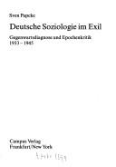 Deutsche Soziologie im Exil by Sven Papcke cover
