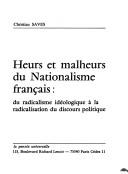 Heurs et malheurs du nationalisme français