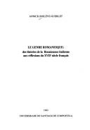 Le genre romanesque by Annick Boilève-Guerlet cover
