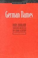 Deutsches Namenlexikon by Hans Bahlow cover