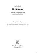 Ticht-Kunst by Joachim Dyck cover