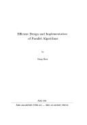Efficient design and implementation of parallel algorithms