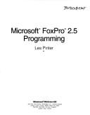 Microsoft FoxPro 2.5 programming