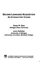 Second language acquisition
