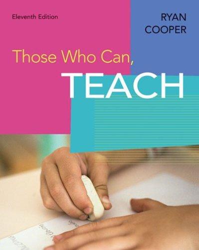 Those Who Can Teach