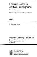 Machine learning--EWSL-91