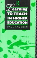 Learning to teach in higher education