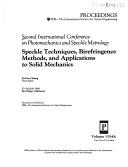 Second International Conference on Photomechanics and Speckle Metrology