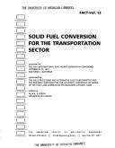 Solid fuel conversion for the transportation sector
