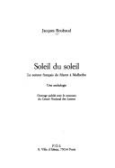 Soleil du soleil by Jacques Roubaud cover
