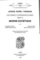 Lexique russe-français des termes et expressions en usage dans la Marine soviétique by Henri Martin-Prével cover