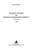 Deutsche Literatur im klassisch-romantischen Zeitalter by Hans Eichner cover