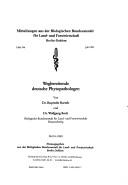 Wegbereitende deutsche Phytopathologen by Ruprecht Bartels cover