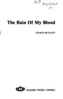 The rain of my blood