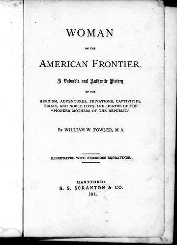 Woman on the American frontier