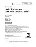 Solid state lasers and new laser materials