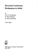 Electrical conduction mechanisms in solids