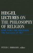 Vorlesungen über die Philosophie der Religion