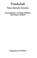 Feindschaft by Hubert Winkels cover