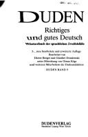 Duden richtiges und gutes Deutsch by Dieter Berger, Günther Drosdowski cover