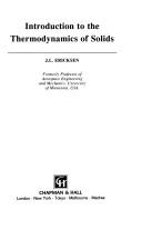 Introduction to the thermodynamics of solids
