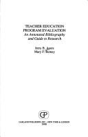 Teacher education program evaluation by Jerry B. Ayers cover