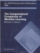 The computational complexity of machine learning