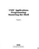 UNIX applications programming by Ray Swartz cover